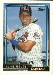 Jason Moler [Gold] #75T Baseball Cards 1992 Topps Traded Prices