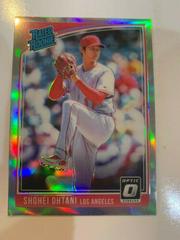 Shohei Ohtani [Holo] Baseball Cards 2018 Panini Donruss Optic Prices