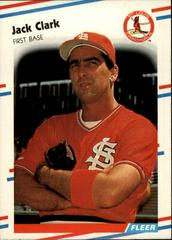 Jack Clark #26 Baseball Cards 1988 Fleer Prices
