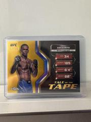 Israel Adesanya [Gold Refractor] #TFT-18 Ufc Cards 2024 Topps Chrome UFC Tale of the Tape Prices