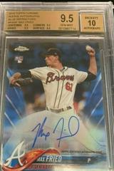 Max Fried [Blue Refractor] #RA-MF Baseball Cards 2018 Topps Chrome Rookie Autograph Prices
