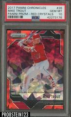 Mike Trout [Red Crystals] Baseball Cards 2017 Panini Chronicles Prizm Prices