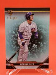 Anthony Rizzo [Aquamarine] Baseball Cards 2021 Topps Triple Threads Prices