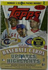 Retail Box Baseball Cards 2005 Topps Updates & Highlights Prices