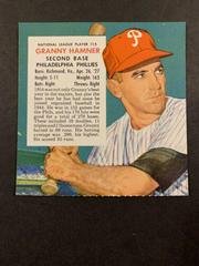 Granny Hamner #15 Baseball Cards 1955 Red Man Tobacco Prices
