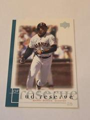 Barry Bonds #135 Baseball Cards 2001 Upper Deck Reserve Prices