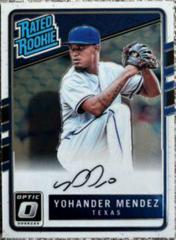 Yohander Mendez #RRS-YO Baseball Cards 2017 Panini Donruss Optic Rated Rookie Signatures Prices