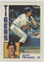 Alan Trammell #510 Baseball Cards 1984 Topps Tiffany Prices