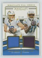 Justin Herbert / Mike Williams #22 Football Cards 2023 Panini Immaculate Dual Jersey Prices