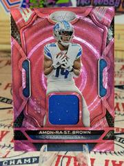 Amon Ra St. Brown [Pink] #MM-ASB Football Cards 2022 Panini Certified Materials Mirror Prices