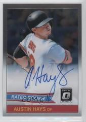 Austin Hays Baseball Cards 2018 Panini Donruss Optic Rated Rookie Retro 1984 Signatures Prices
