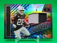 Josh Jacobs [Black] #HS-JJ Football Cards 2022 Panini Illusions Highlight Swatches Prices