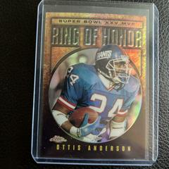 Ottis Anderson [Refractor] Football Cards 2002 Topps Chrome Ring of Honor Prices