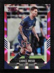 Lionel Messi [Pink Laser] Soccer Cards 2021 Panini Score FIFA Prices