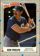 Ken Phelps Baseball Cards 1988 Fleer Star Stickers Prices
