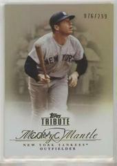 Mickey Mantle [Bronze] Baseball Cards 2012 Topps Tribute Prices