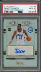 Charles Bassey Basketball Cards 2021 Panini Select Youth Explosion Signatures Prices