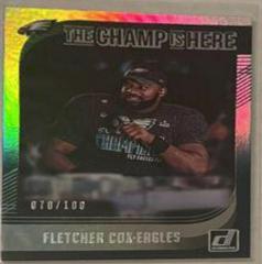 Fletcher Cox [Holo] Football Cards 2018 Donruss Champ is Here Prices