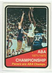 ABA Championship Pacers #247 Basketball Cards 1972 Topps Prices