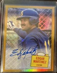 Edgar Martinez [Gold] Baseball Cards 2023 Topps Archives 1957 Topps Hit Stars Autographs Prices
