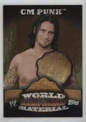 CM Punk [Puzzle Back] Wrestling Cards 2010 Topps WWE World Championship Material Prices