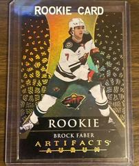 Brock Faber #A-31 Hockey Cards 2023 Upper Deck Artifacts Aurum Prices