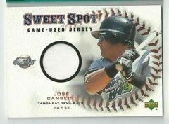 Jose Canseco #J-JC Baseball Cards 2001 Upper Deck Sweet Spot Game Jersey Prices