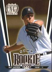 Matt Anderson #3 Baseball Cards 1999 Upper Deck Prices