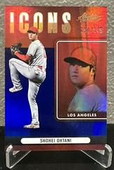 Shohei Ohtani [Spectrum Blue] Baseball Cards 2022 Panini Absolute Icons Prices