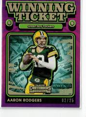 Aaron Rodgers [Gold] #WT-ARO Football Cards 2021 Panini Contenders Winning Ticket Prices