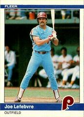 Joe LeFebvre #37 Baseball Cards 1984 Fleer Prices