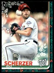 Max Scherzer [Santa Hat] #HW50 Baseball Cards 2019 Topps Holiday Mega Box Prices