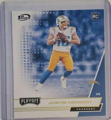 Justin Herbert [1st Down] #203 Football Cards 2020 Panini Playoff Prices