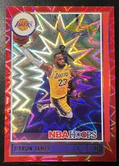 LeBron James [Red Explosion] #136 Basketball Cards 2021 Panini Hoops Prices