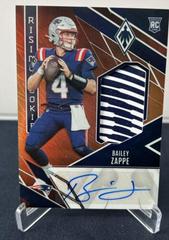 Bailey Zappe Football Cards 2022 Panini Phoenix Rising Rookie Material Signature Prices