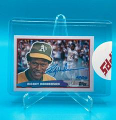 Rickey Henderson [Autograph] #88BM-30 Baseball Cards 2022 Topps Archives 1988 Big Minis Prices