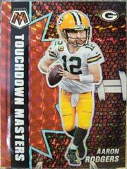 Aaron Rodgers [Red Mosaic] #TM-11 Football Cards 2021 Panini Mosaic Touchdown Masters Prices