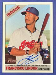 Francisco Lindor Baseball Cards 2015 Topps Heritage Real One Autographs Prices