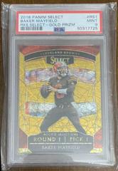 Baker Mayfield [Gold Prizm] Football Cards 2018 Panini Select Rookie Selections Prices