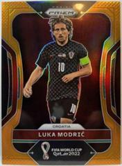 Luka Modric [Orange] Soccer Cards 2022 Panini Prizm World Cup Prices