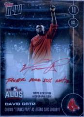 David Ortiz [Autograph Blue] Baseball Cards 2016 Topps Now Prices