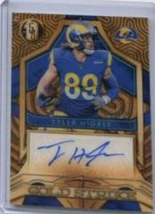 Tyler Higbee [Platinum] #GS-THI Football Cards 2022 Panini Gold Standard Strike Autographs Prices