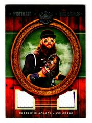 Charlie Blackmon #PM-CB Baseball Cards 2022 Panini Diamond Kings Portrait Materials Prices
