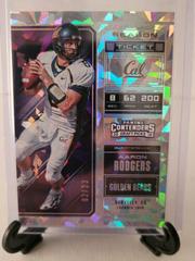 Aaron Rodgers [Cracked Ice] #2 Football Cards 2018 Panini Contenders Draft Picks Prices