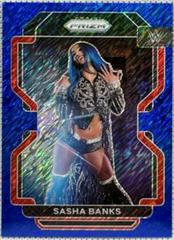 Sasha Banks [Blue Shimmer Prizm] Wrestling Cards 2022 Panini Prizm WWE Prices
