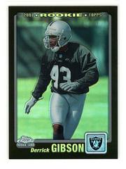 Derrick Gibson [Black Refractor] #273 Football Cards 2001 Topps Chrome Prices