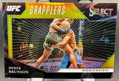 Derek Brunson [Gold Prizms] #11 Ufc Cards 2021 Panini Select UFC Grapplers Prices