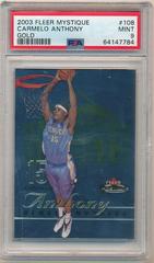 Carmelo Anthony [Gold] Basketball Cards 2003 Fleer Mystique Prices