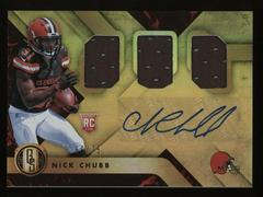 Nick Chubb [Jersey Autograph Triple] #281 Football Cards 2018 Panini Gold Standard Prices