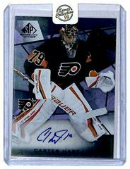 Carter Hart [Purple Fragment Autograph] #89 Hockey Cards 2021 SP Game Used Prices